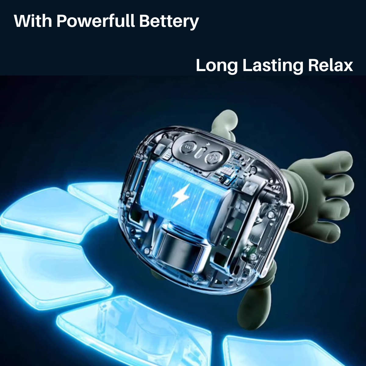 Relaxing massager for the neck and back